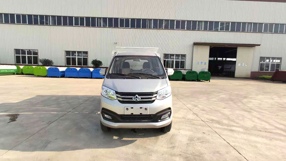 【4立方】 長(zhǎng)安汽油雙輪右側(cè)掛桶垃圾車(chē)